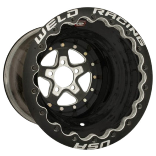 89B-616B420UB - Weld Racing Alumastar Pro 16X16 5X127 ET -89mm Black Center - Black Shell - Weld Racing Wheels Canada