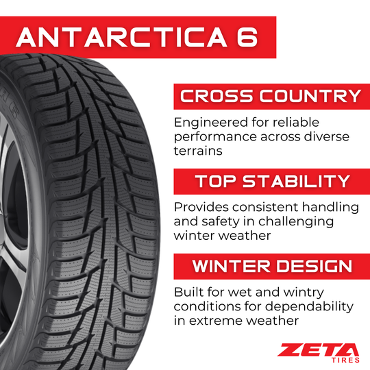 WZT2456517N-4PK 245/65R17 Zeta Antarctica 6 107H - 4 Pack Zeta Tires Canada