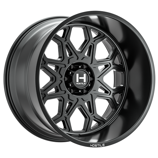 H132-2212655047BB - Hostile Anvil 22X12 6X139.7 -44mm Asphalt Wheel - Hostile Wheels Canada