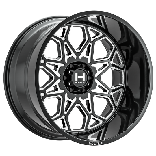 H132-2090655055B - Hostile Anvil 20X9 6X139.7 12mm Blade Cut Wheel - Hostile Wheels Canada