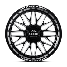 Charger l'image dans la galerie, APEX-22187GBM - Lock Extreme Apex 22X10 8X170 ET -18mm Gloss Black Milling - Lock Extreme Wheels Canada