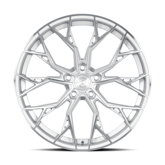 ARIA-21053GSF - Dolce Performance Aria 20X10 5X120 ET 40mm Gloss Silver Machined Face - Dolce Performance Wheels Canada