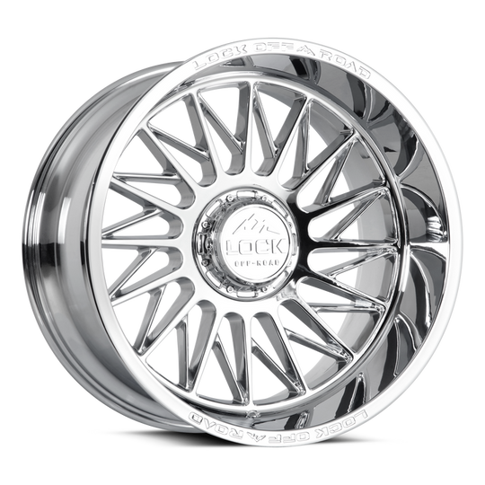 ASSAULT-22236C - Lock Extreme Assault 22X12 6X135 / 6X139.7 ET -44mm Chrome - Lock Extreme Wheels Canada