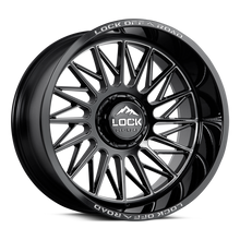 Load image into Gallery viewer, ASSAULT-22121GBM - Lock Extreme Assault 22X10 5X127 / 5X139.7 ET -18mm Gloss Black Milling - Lock Extreme Wheels Canada