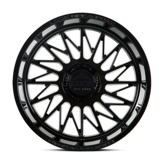 ASSAULT-22188GB - Lock Extreme Assault 22X10 8X180 ET -18mm Gloss Black - Lock Extreme Wheels Canada