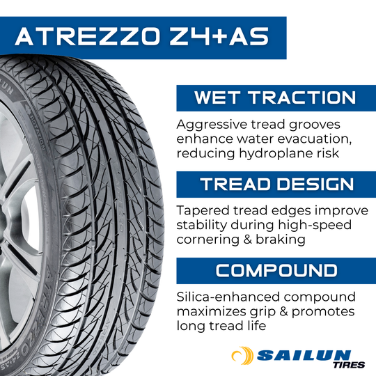 S5541006 245/45R19 Sailun Atrezzo Z4+AS 98W Sailun Tires Canada