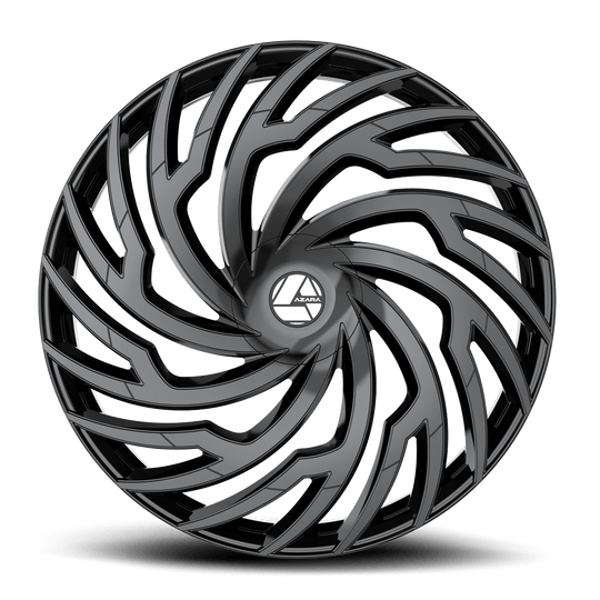 AZA-53620853835GB - Azara AZA-536 20X8.5 5X114.3 35mm Gloss Black - Azara Wheels Canada