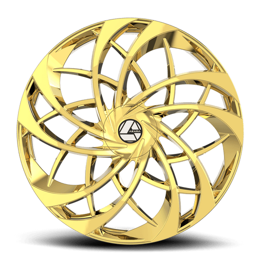 AZA-54028955722G - Azara AZA-540 28X9.5 6X135 22mm Gold Plated - Azara Wheels Canada