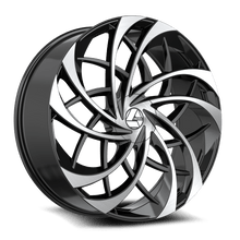 Charger l'image dans la galerie, AZA-54030955722BM - Azara AZA-540 30X9.5 6X135 22mm Gloss Black &amp; Machined - Azara Wheels Canada