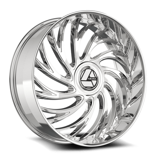 AZX-1013095BL15C - Azara AZX-101 30X9.5 Blank 15mm Chrome - Azara Wheels Canada