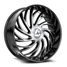 Load image into Gallery viewer, AZX-1012295BL15BM - Azara AZX-101 22X9.5 Blank 5X 15mm Gloss Black &amp; Machined - Azara Wheels Canada
