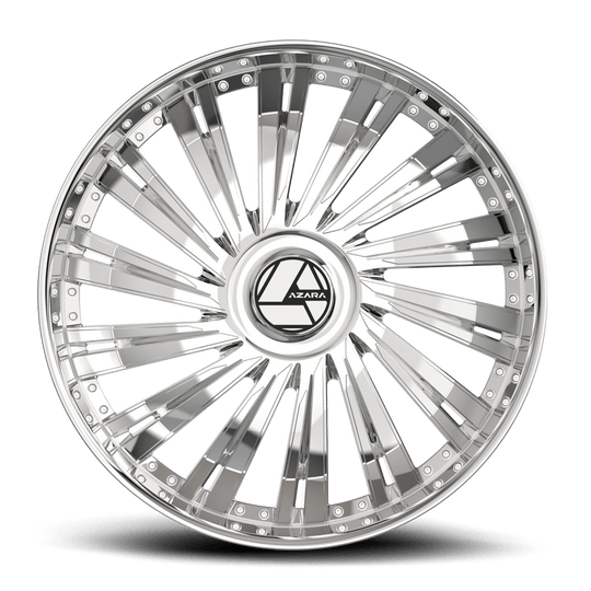 AZX-1023095BL15C - Azara AZX-102 30X9.5 Blank 15mm Chrome - Azara Wheels Canada