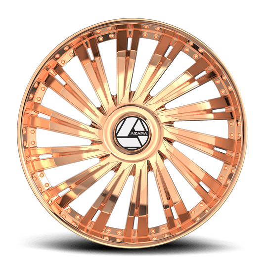 AZX-1022295BL15NRG - Azara AZX-102 22X9.5 BLANK ET 15MM Nano Rose Gold - Azara Wheels Canada