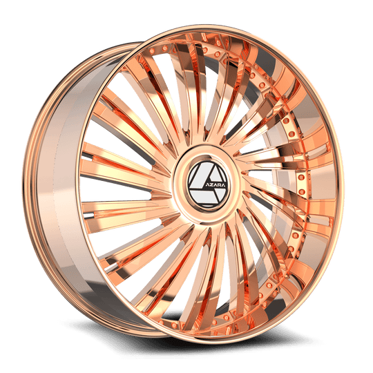 AZX-1022495722NRG - Azara AZX-102 24X9 6X135 ET 22MM Nano Rose Gold - Azara Wheels Canada