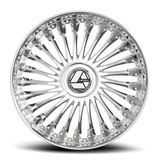 AZX-1033095BL15C - Azara AZX-103 30X9.5 Blank 15mm Chrome - Azara Wheels Canada