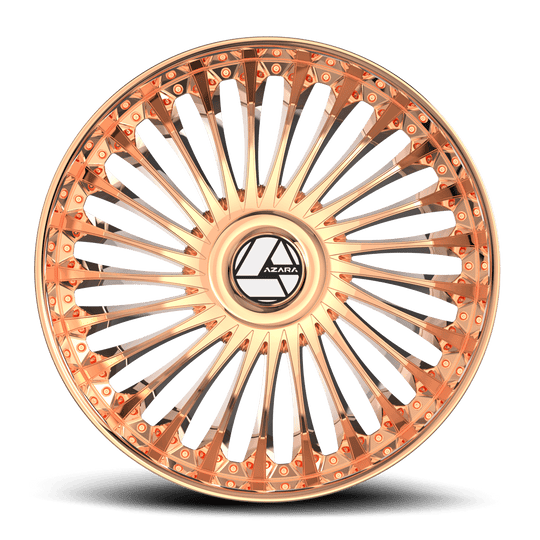 AZX-1033095BL15RG - Azara AZX-103 30X9.5 BLANK ET 15MM Rose Gold - Azara Wheels Canada
