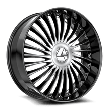 Charger l'image dans la galerie, AZX-10322953915BM - Azara AZX-103 22X9.5 5X115 15mm Gloss Black &amp; Machined - Azara Wheels Canada