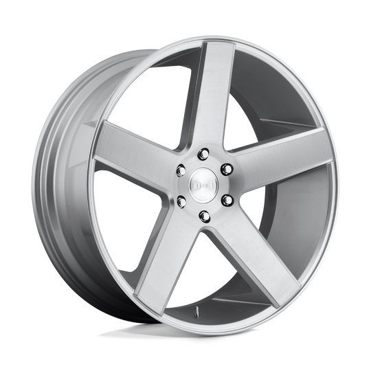 S218229577+31 - DUB S218 Baller 22X9.5 6X139.7  31mm Gloss Silver Brushed - DUB Wheels Canada