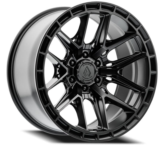 A114222017N04401 - Arena Battle 22X12 8X170 -44mm Satin Black - Arena Wheels Canada