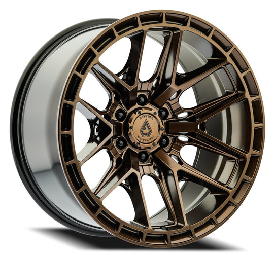 A114222082N04418 - Arena Battle 22X12 8X165.1 -44mm Smoked Bronze Tint Clear - Arena Wheels Canada