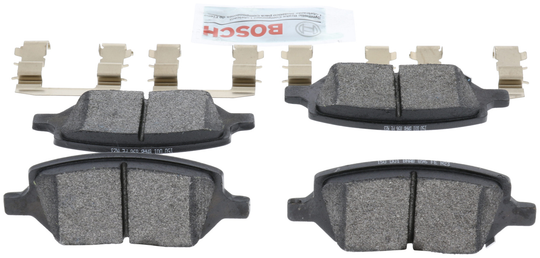 BE1093H Blue Semi-Metallic Brake Pads with Hardware Bosch Canada