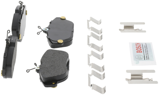 BE634H Blue Semi-Metallic Brake Pads with Hardware Bosch Canada