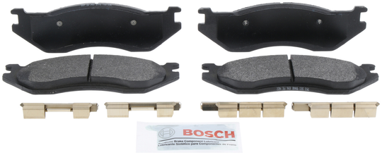 BE966H Blue Semi-Metallic Brake Pads with Hardware Bosch Canada
