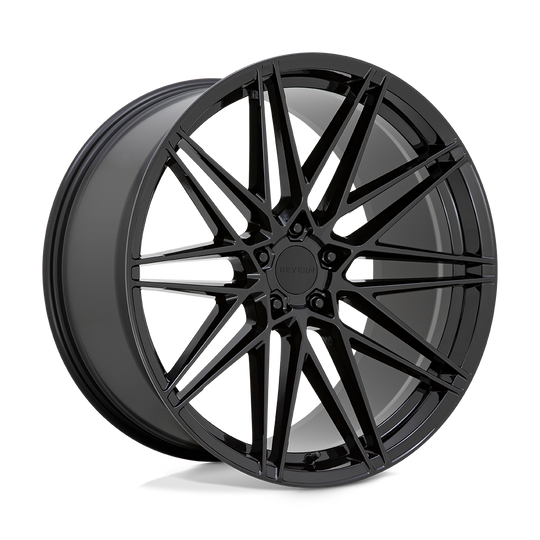 1895DMN405112B66 - Beyern Damon 18X9.5 5X112  40mm Gloss Black - Beyern Wheels Canada