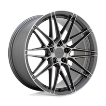 Load image into Gallery viewer, 1985DMN355120G74 - Beyern Damon 19X8.5 5X120  35mm Matte Gunmetal With Brushed Face - Beyern Wheels Canada