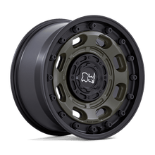 Load image into Gallery viewer, BR007EB17800038 - Black Rhino Atlas 17X8 BLANK  38mm Olive Drab Green With Black Lip - Black Rhino Wheels Canada