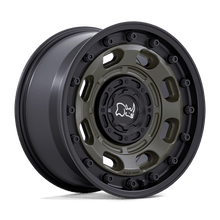 Load image into Gallery viewer, BR007EB16803838 - Black Rhino Atlas 16X8 6X130  38mm Olive Drab Green With Black Lip - Black Rhino Wheels Canada