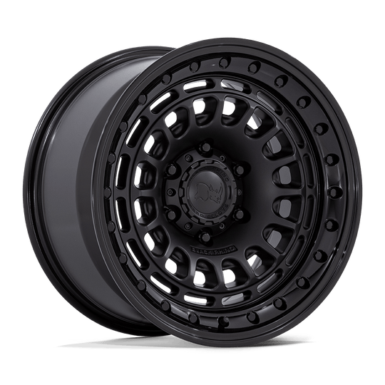 BR014MB17906400 - Black Rhino BR014 Sahara 17X9 6X114.3 0mm Matte Black W Gloss Black Lip - Black Rhino Wheels Canada