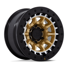 Load image into Gallery viewer, BR016GD17856800 - Black Rhino BR016 Tusk 17X8.5 6X139.7 0mm Matte Gold W Machined Ring - Black Rhino Wheels Canada