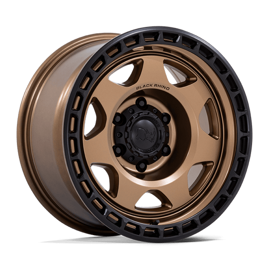 BR018ZB17856400 - Black Rhino BR018 Voyager 17X8.5 6X114.3 0mm Matte Bronze W Matte Black Lip - Black Rhino Wheels Canada