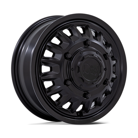 BR019MX16606B110 - Black Rhino BR019 Aliso Dually 16X6 6X205 ET 110mm Matte Black - Black Rhino Wheels Canada