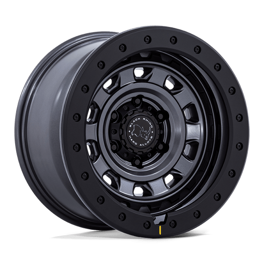 BR023AB17906801 - Black Rhino BR023 Xplorer 17X9 6X139.7 ET 1mm Matte Gunmetal With Matte Black Lip - Black Rhino Wheels Canada