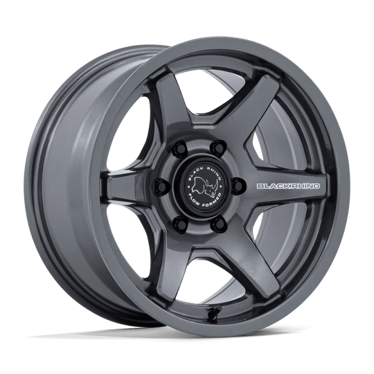 BR035AX17855Q25 - Black Rhino BR035 Kuma 17X8.5 5X130 ET 25mm Gloss Gunmetal - Black Rhino Wheels Canada