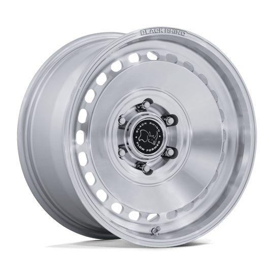 BR036SD17856300 - Black Rhino BR036 Basin 17X8.5 6X135 ET 0mm Gloss Silver With Machined Face - Black Rhino Wheels Canada