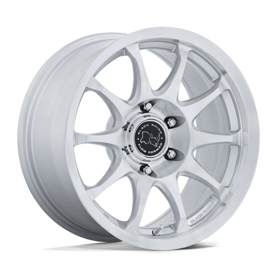 BR038SD17856425 - Black Rhino BR038 Ronin 17X8.5 6X114.3 ET 25mm Gloss Silver With Machined Face - Black Rhino Wheels Canada