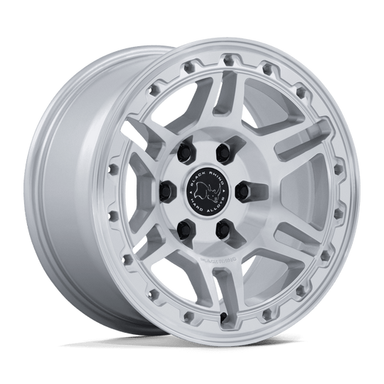 BR039SD20903615 - Black Rhino BR039 Vanguard 20X9 5X130 ET 15mm Gloss Silver With Machined Face - Black Rhino Wheels Canada
