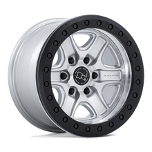 Charger l'image dans la galerie, BR200SD18906812 - Black Rhino BR200 Echo Trail Lock Beadlock 18X9 6X139.7 ET 12mm Hyper Silver With Machined Face - Black Rhino Wheels Canada