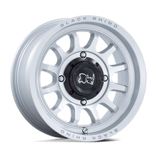 Charger l'image dans la galerie, BU001SD14704410 - Black Rhino Rapid Utv 14X7 4X156  10mm Hyper Silver With Machined Face - Black Rhino Wheels Canada