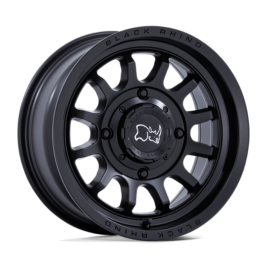 BU001MX15704010 - Black Rhino Rapid Utv 15X7 4X110  10mm Matte Black - Black Rhino Wheels Canada