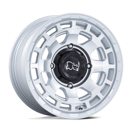 BU002SD14704010 - Black Rhino Chamber Utv 14X7 4X110  10mm Hyper Silver With Machined Face - Black Rhino Wheels Canada