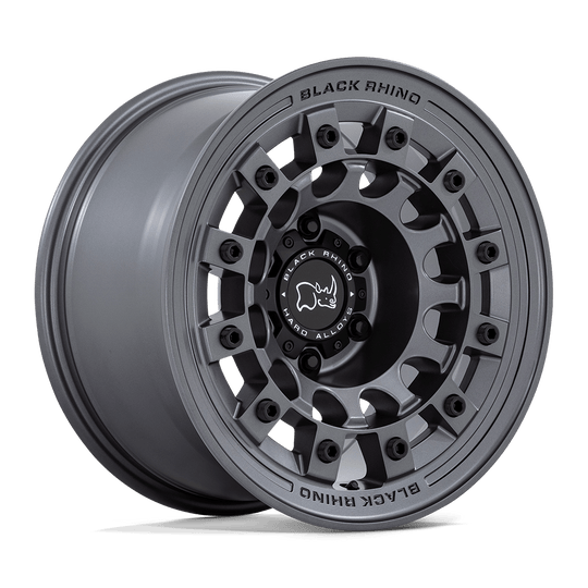 BR004AX17801238 - Black Rhino Fuji 17X8 5X114.3  38mm Matte Gunmetal - Black Rhino Wheels Canada