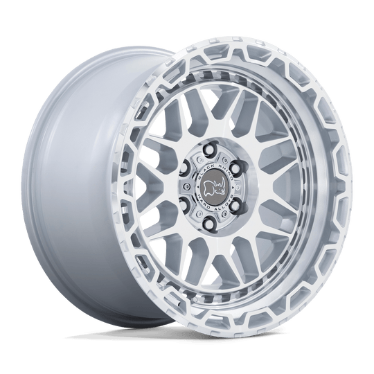 1795HLB126140S12 - Black Rhino Holcomb 17X9.5 6X139.7  12mm Gloss Silver With Mirror Cut Face - Black Rhino Wheels Canada