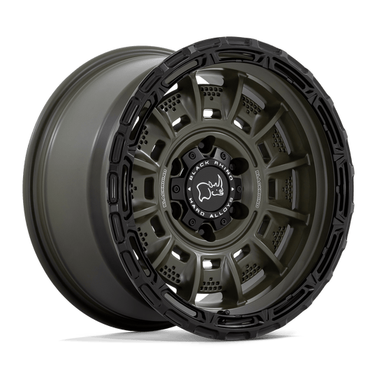 BR002EB17905012N - Black Rhino Legion 17X9 5X127 -12 mm Olive Drab Green With Black Lip - Black Rhino Wheels Canada