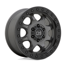 Load image into Gallery viewer, 1780VTR386130G84 - Black Rhino Venture Beadlock 17X8 6X130  38mm Matte Gunmetal With Black Hardware - Black Rhino Wheels Canada
