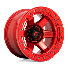 Charger l'image dans la galerie, D12317858447 - Fuel Off-Road D123 Block Beadlock 17X8.5 6X139.7 0mm Candy Red With Candy Red Ring - Fuel Off-Road Wheels Canada