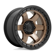 Load image into Gallery viewer, D75118908457 - Fuel Off-Road D751 Block 18X9 6X139.7 20mm Matte Bronze With Black Ring - Fuel Off-Road Wheels Canada